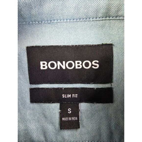 Bonobos Slim Fit Size Small Mens Seafoam Green Button Down Oxford Style Shirt - Picture 4 of 8